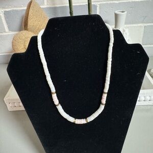 Elegant White and Pink Necklace